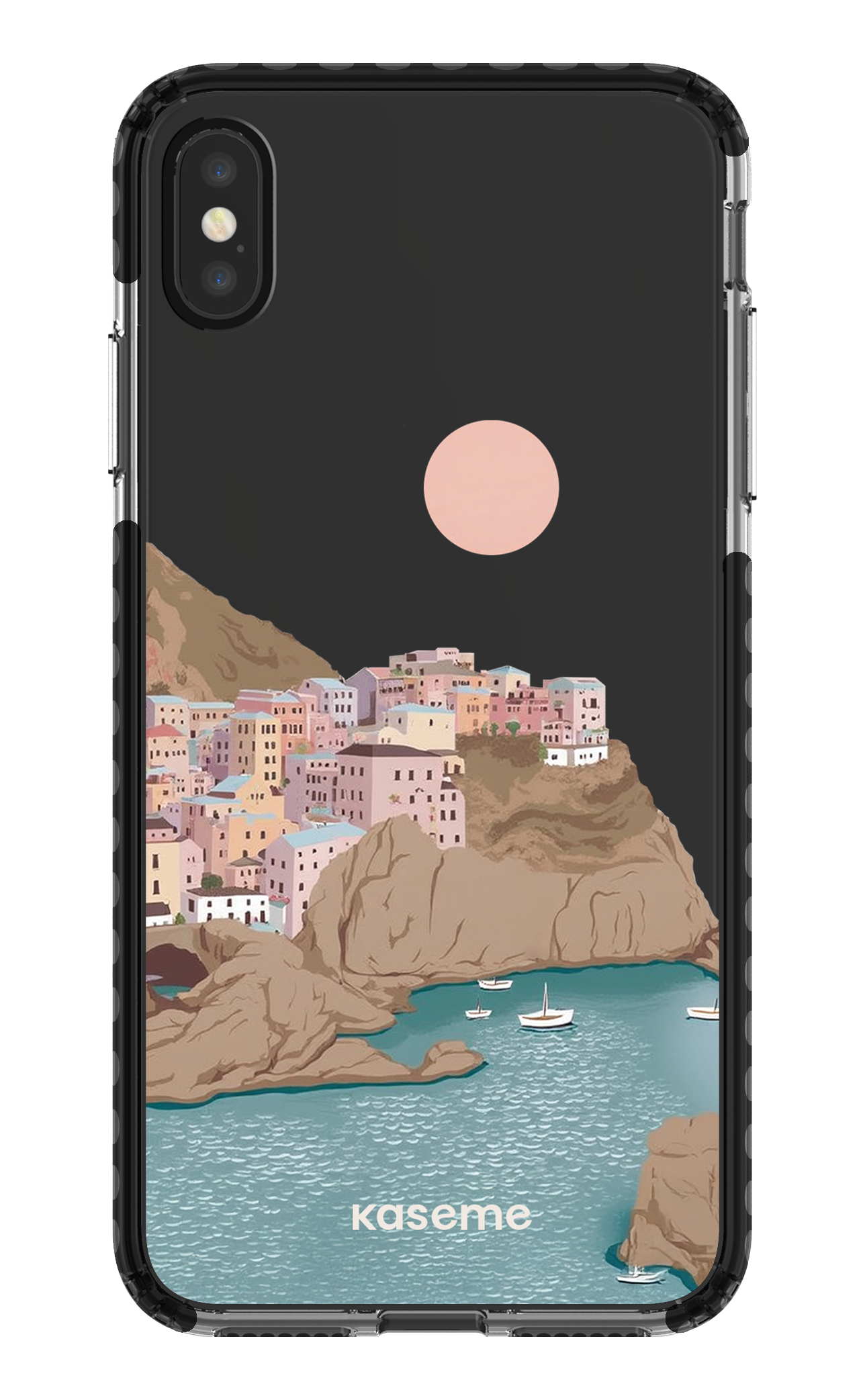 iPhone XS Max Clear Case - Black Mediterrana Clear Case -