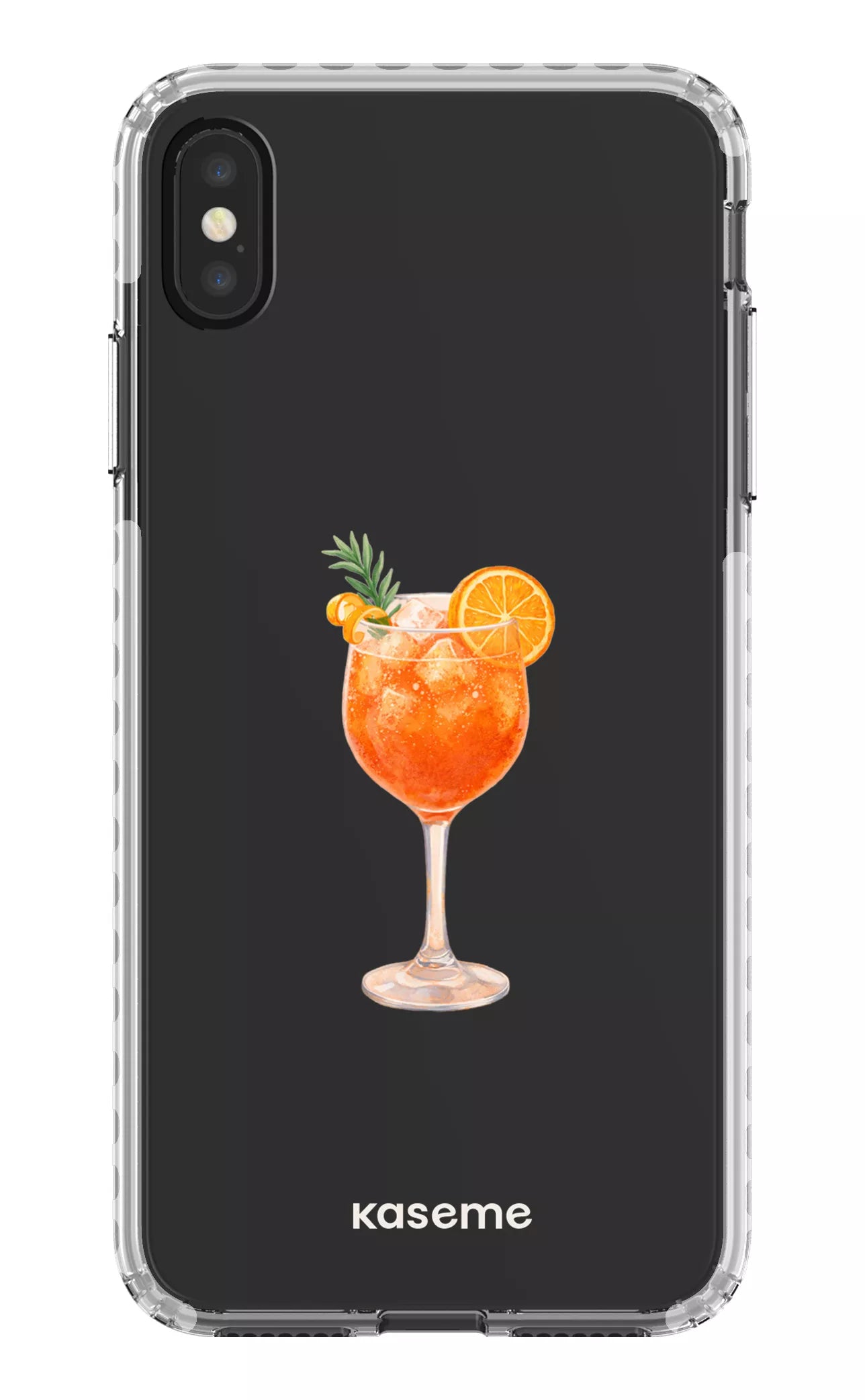iPhone XS Max Clear Case - White Aperol Sunset Clear Case -