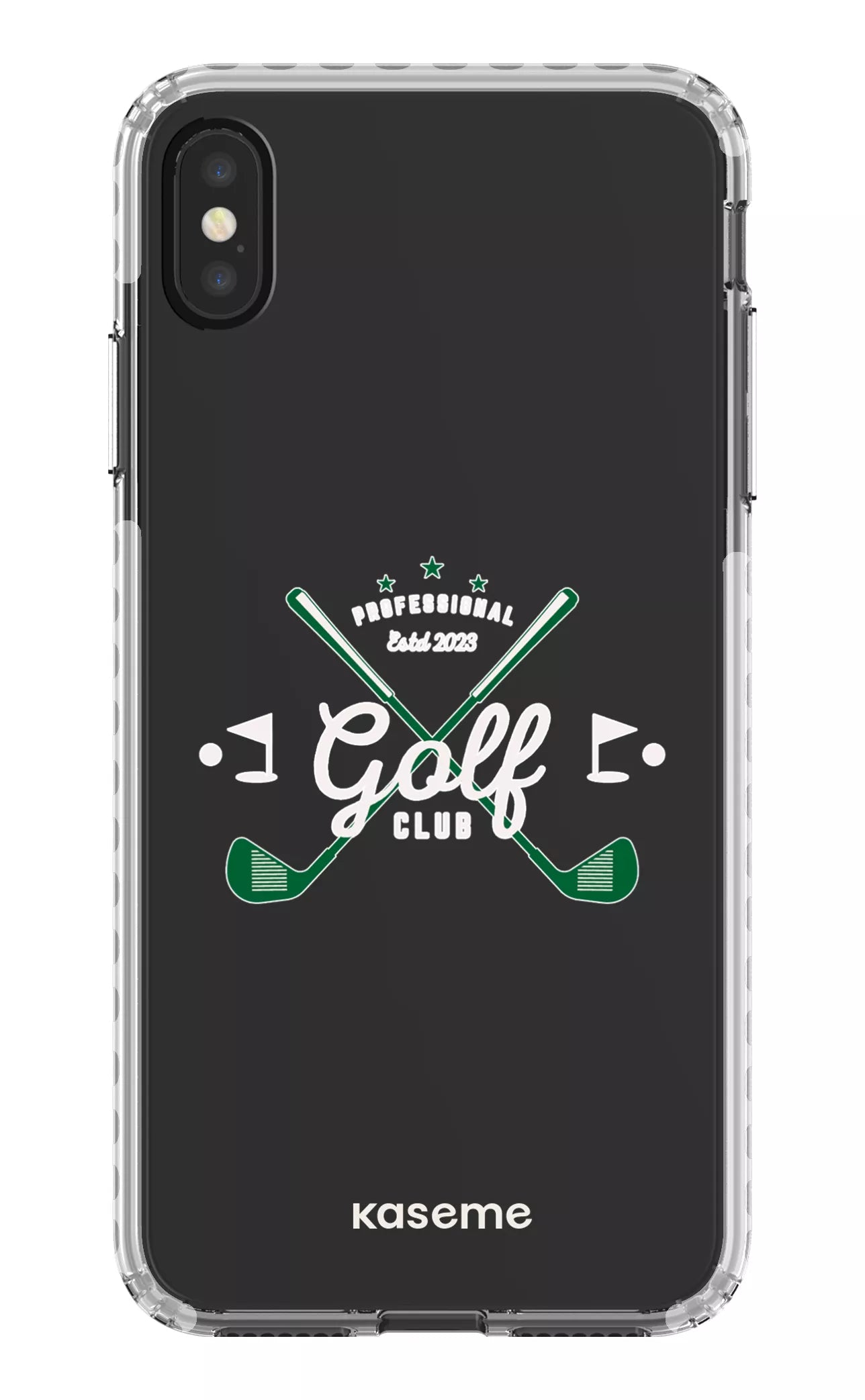 iPhone XS Max Clear Case - White Bogey Clear Case -