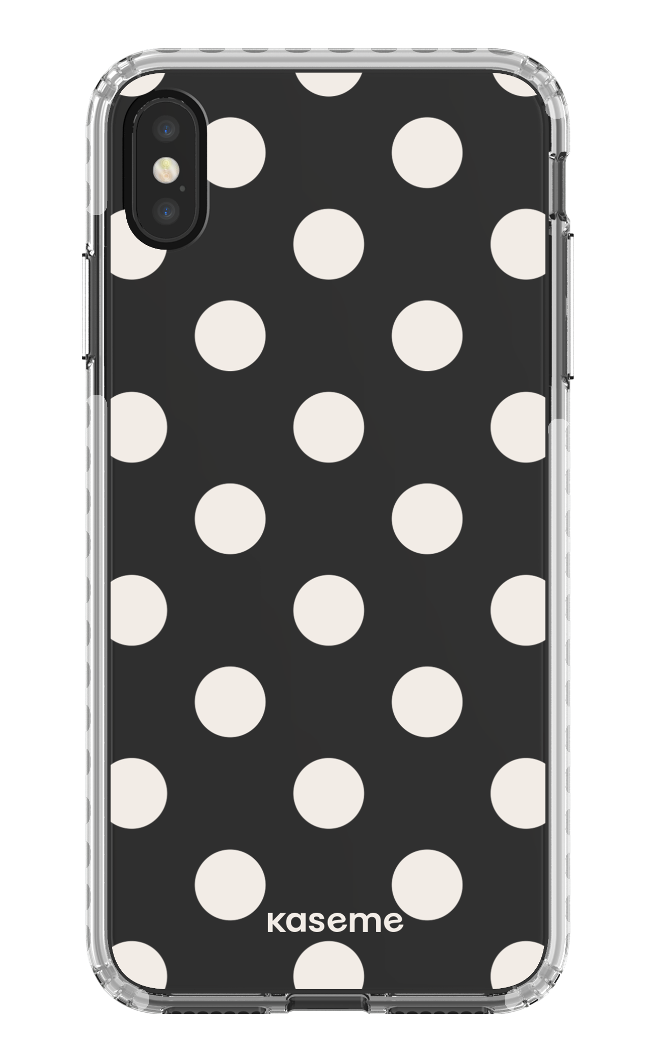 iPhone XS Max Clear Case - White Couture Clear Case -