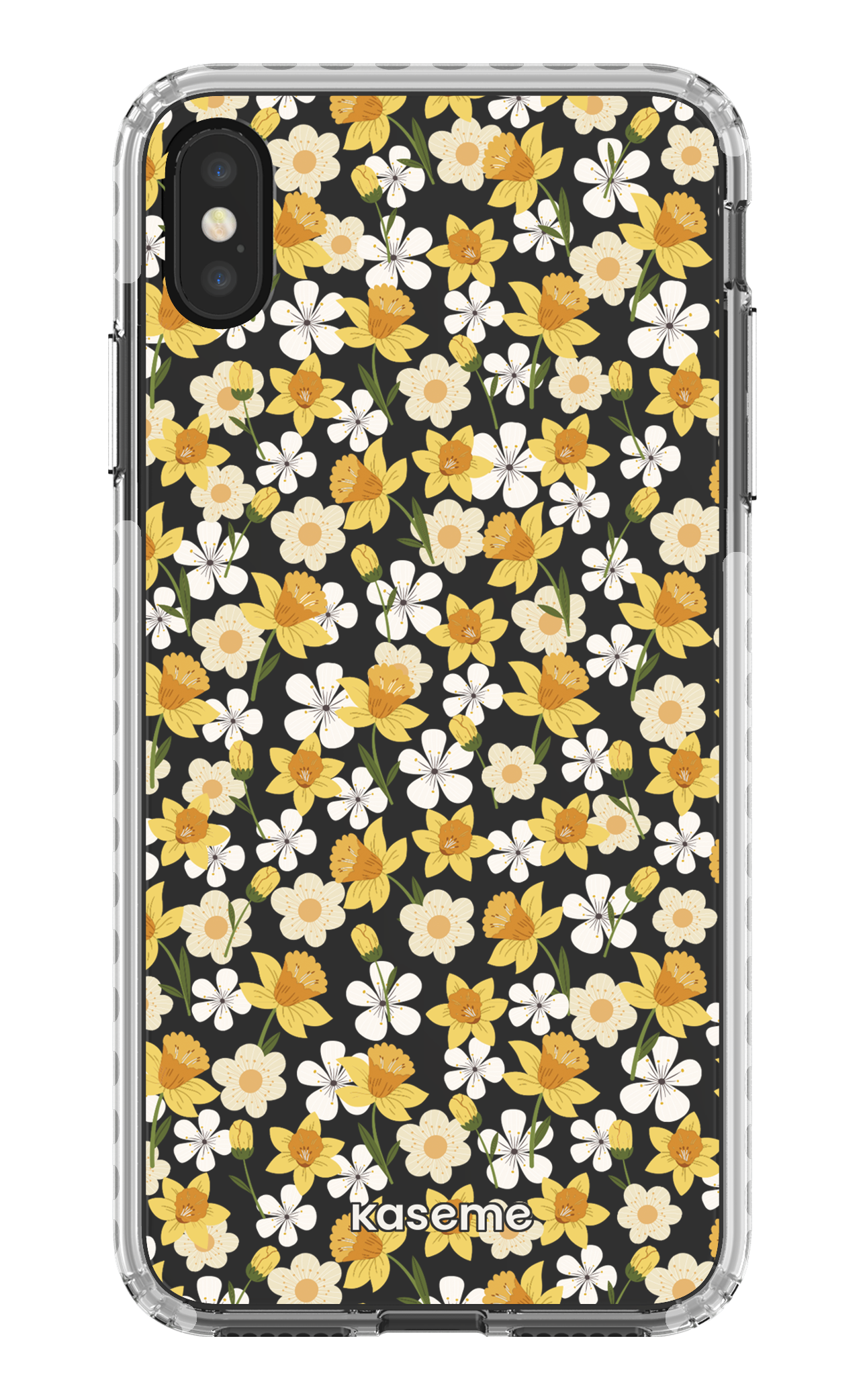 iPhone XS Max Clear Case - White Daffodil Clear Case -