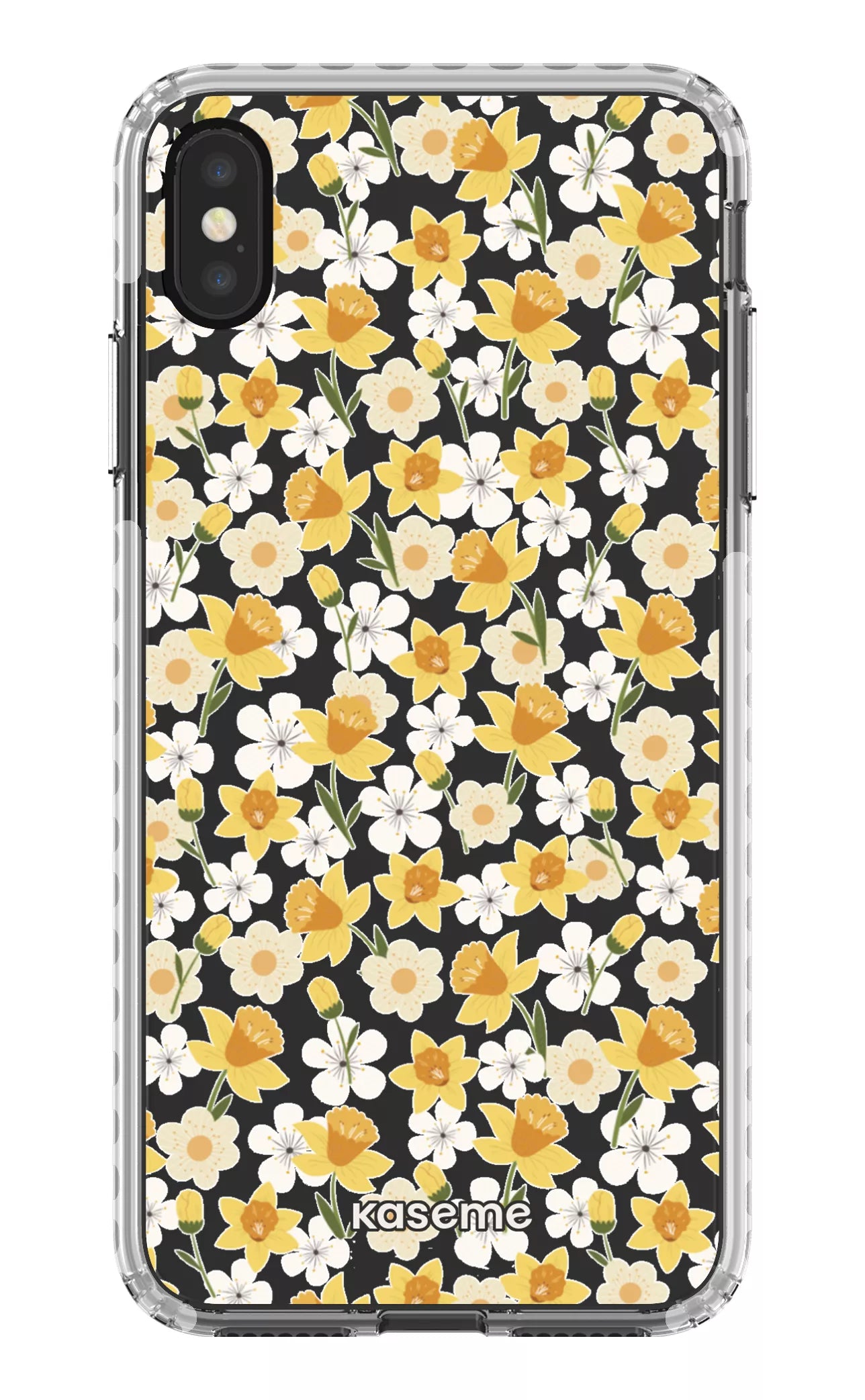 iPhone XS Max Clear Case - White Daffodil Clear Case -