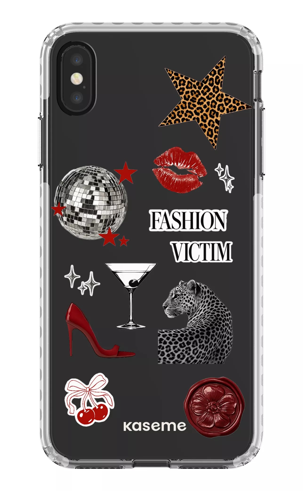 iPhone XS Max Clear Case - White Desire Clear Case -