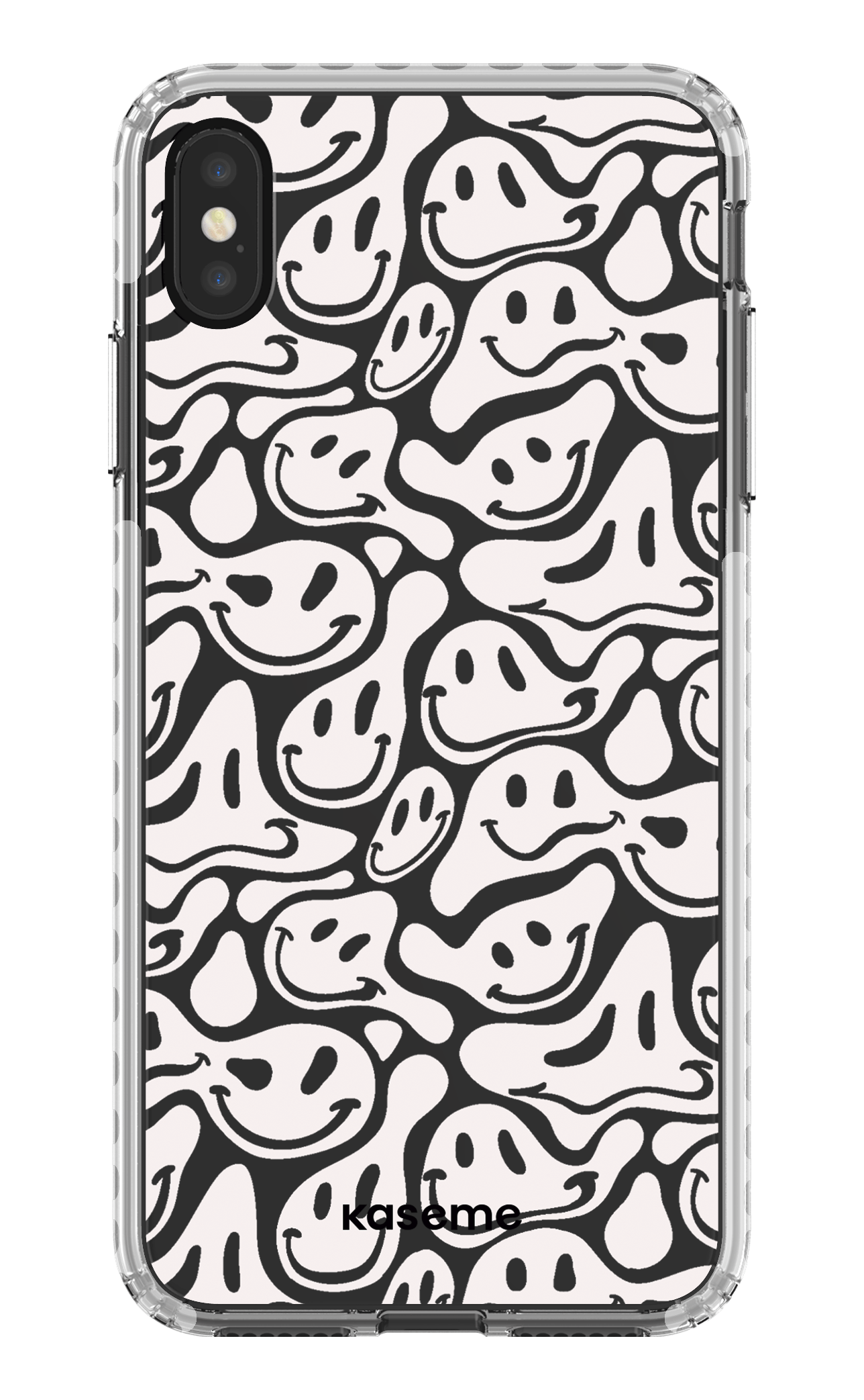 iPhone XS Max Clear Case - White Dystopia Clear Case -