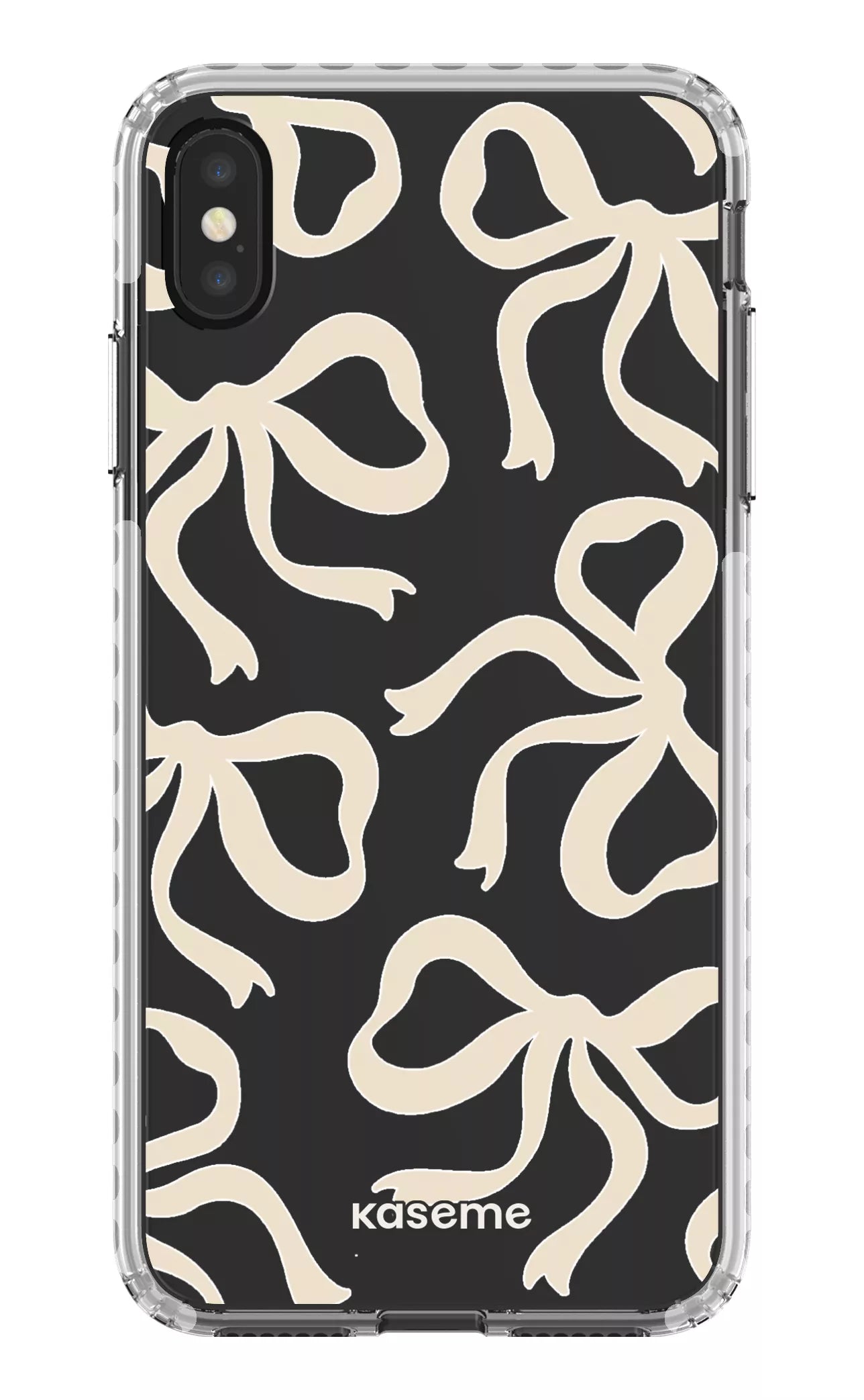 iPhone XS Max Clear Case - White Lace Clear Case -