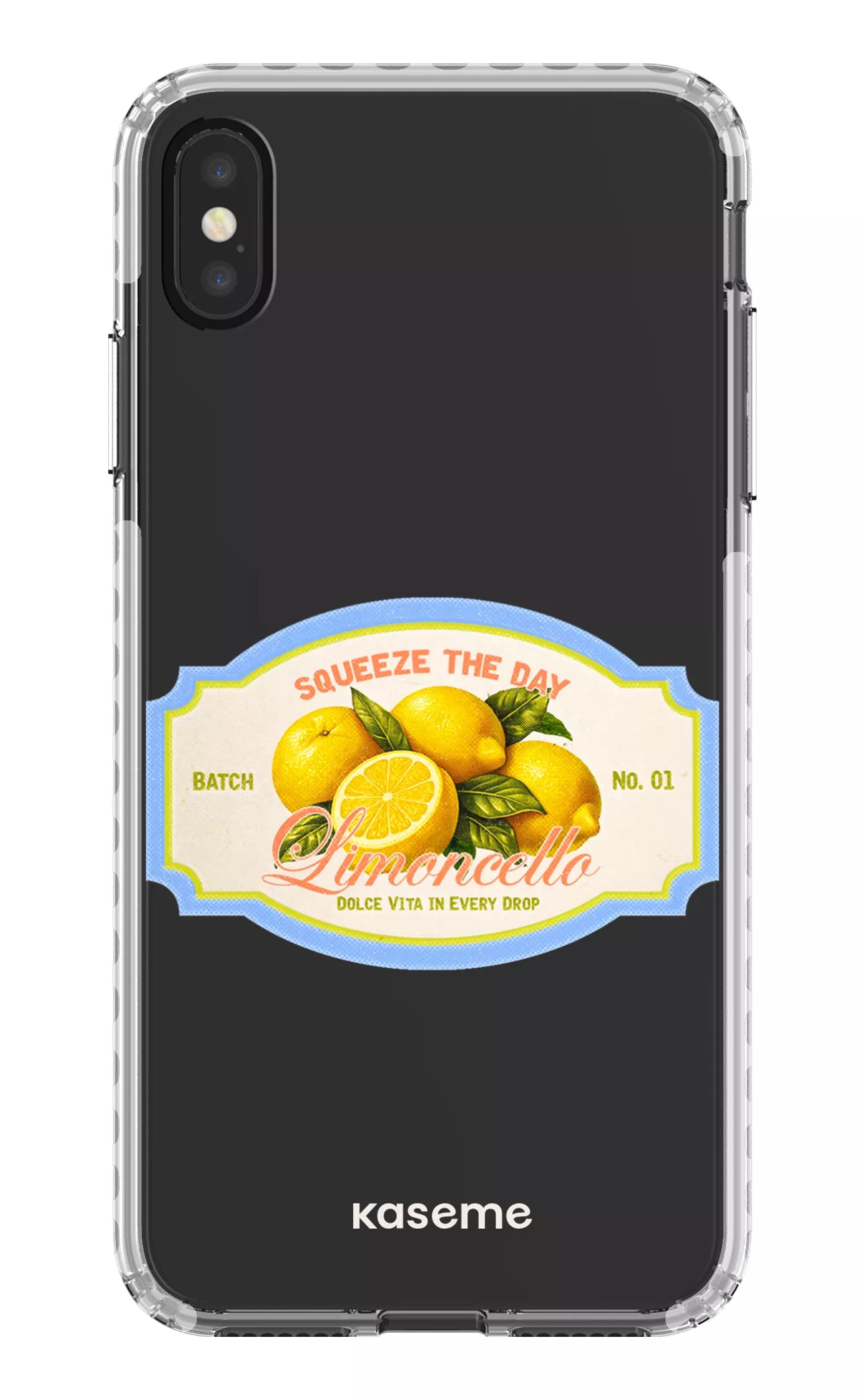iPhone XS Max Clear Case - White Limoncello Clear Case -