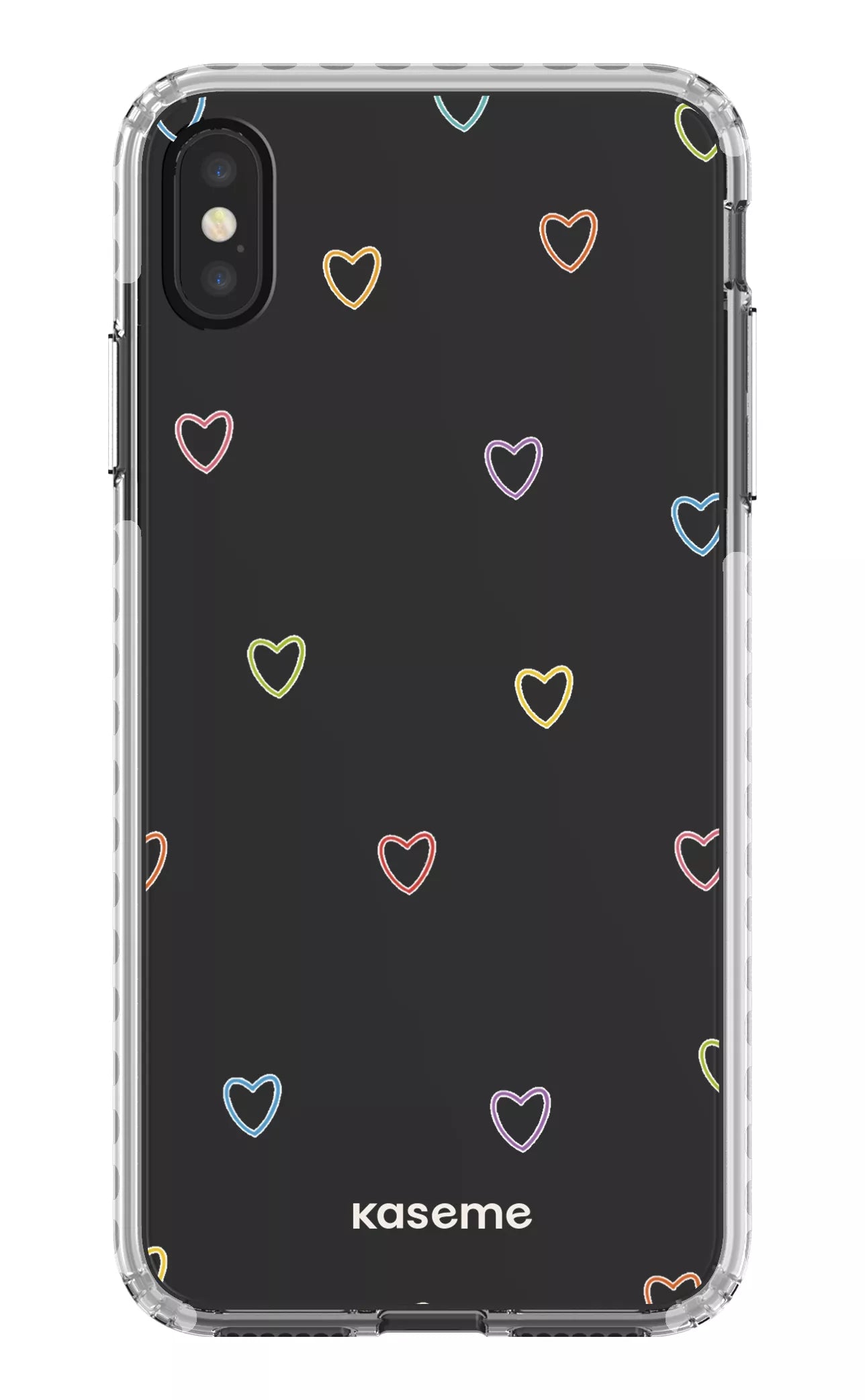 iPhone XS Max Clear Case - White Love Wins Clear Case -