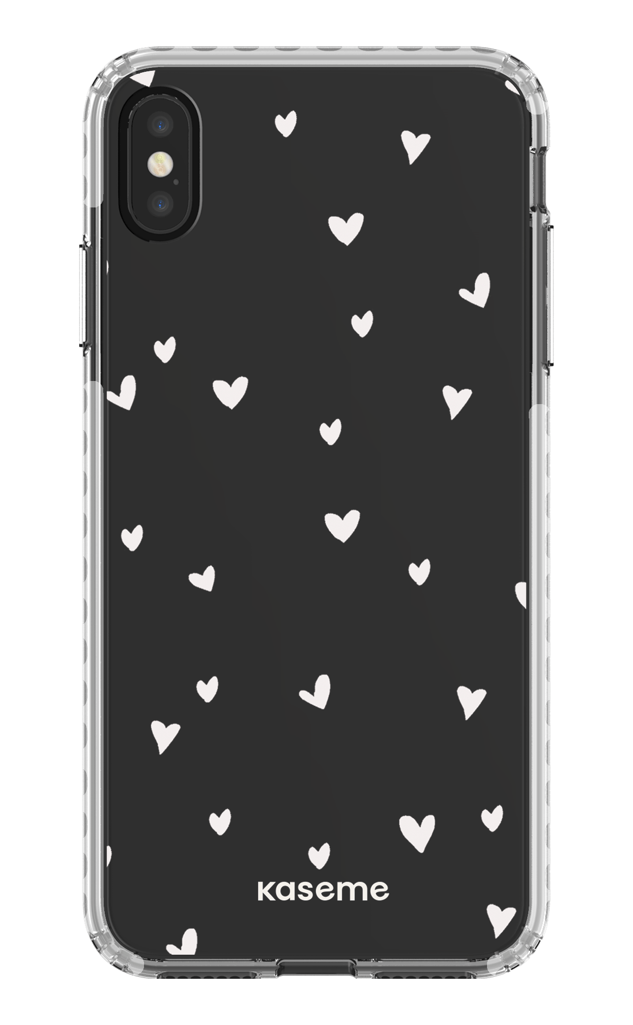 iPhone XS Max Clear Case - White Lovely Clear Case -