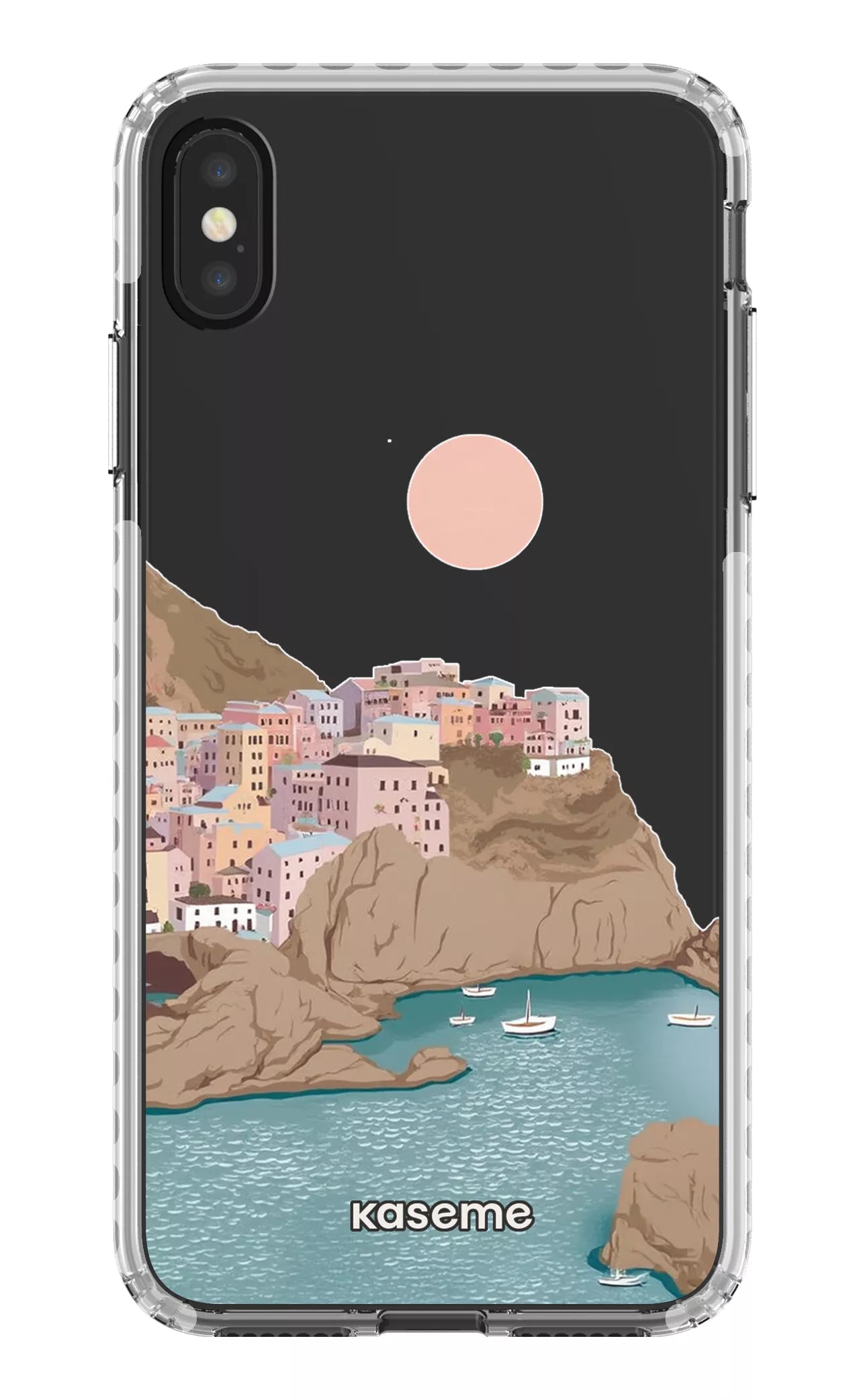 iPhone XS Max Clear Case - White Mediterrana Clear Case -
