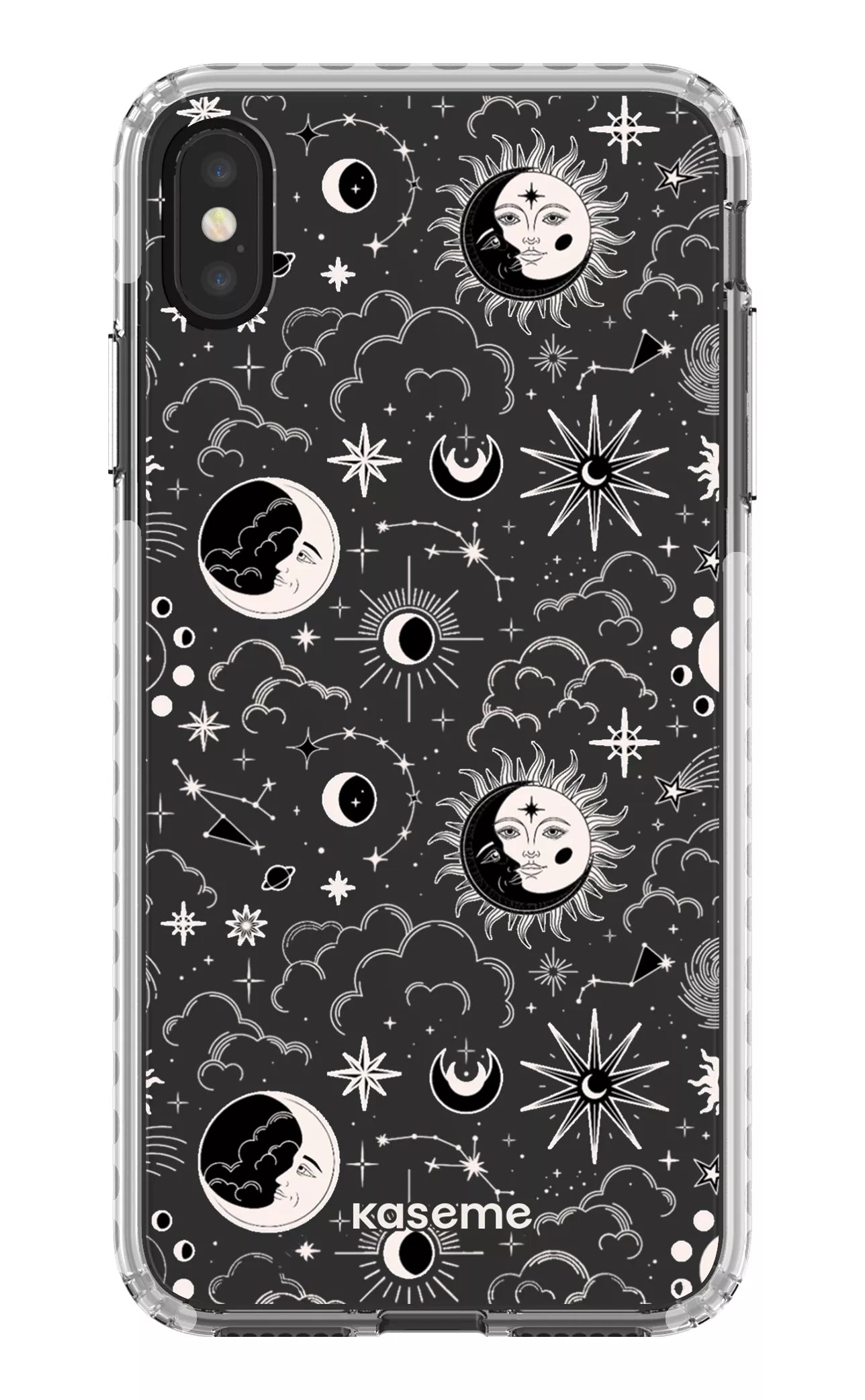 iPhone XS Max Clear Case - White Milky Way White Clear Case -