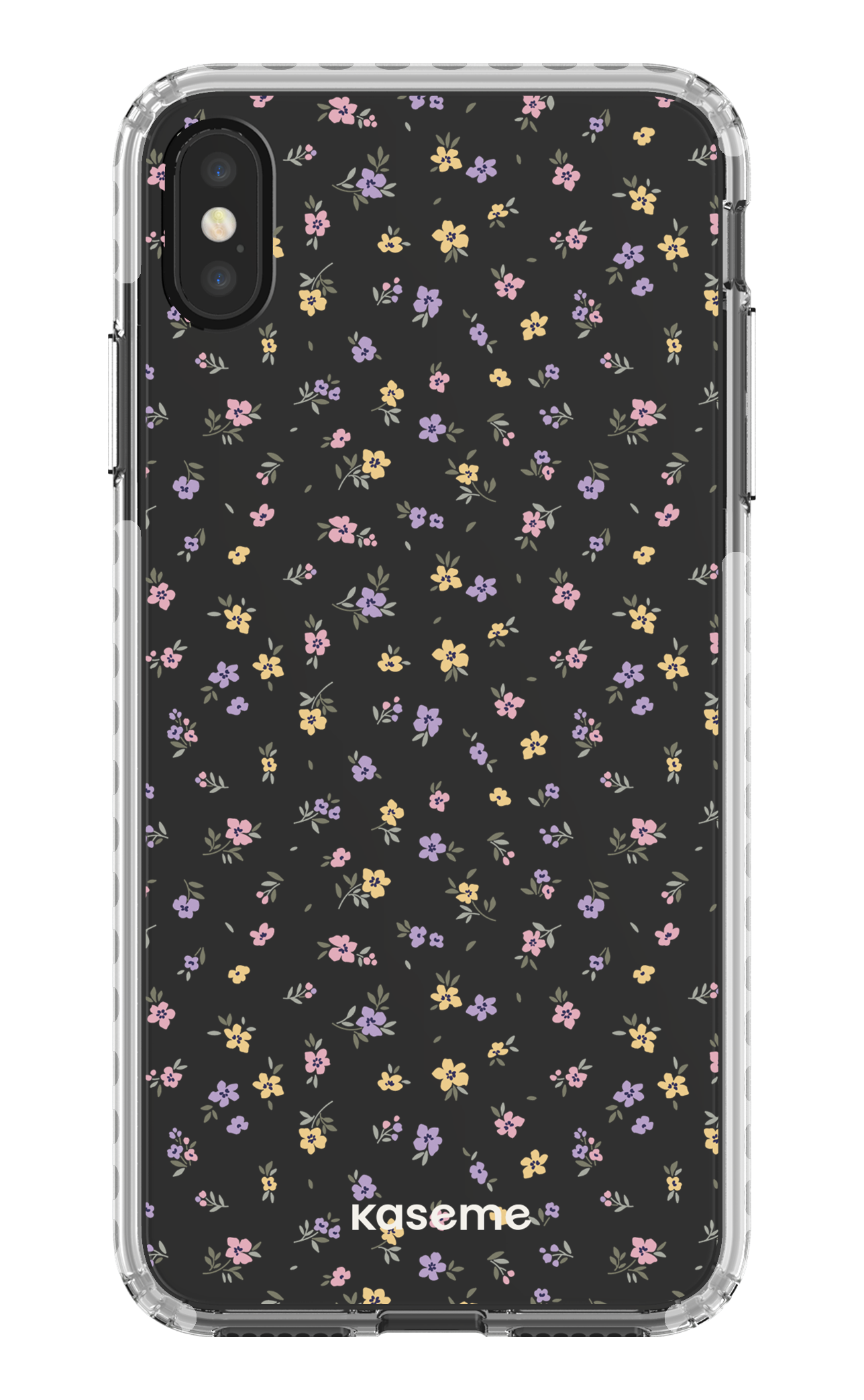 iPhone XS Max Clear Case - White Porcelain Blossom Clear Case -