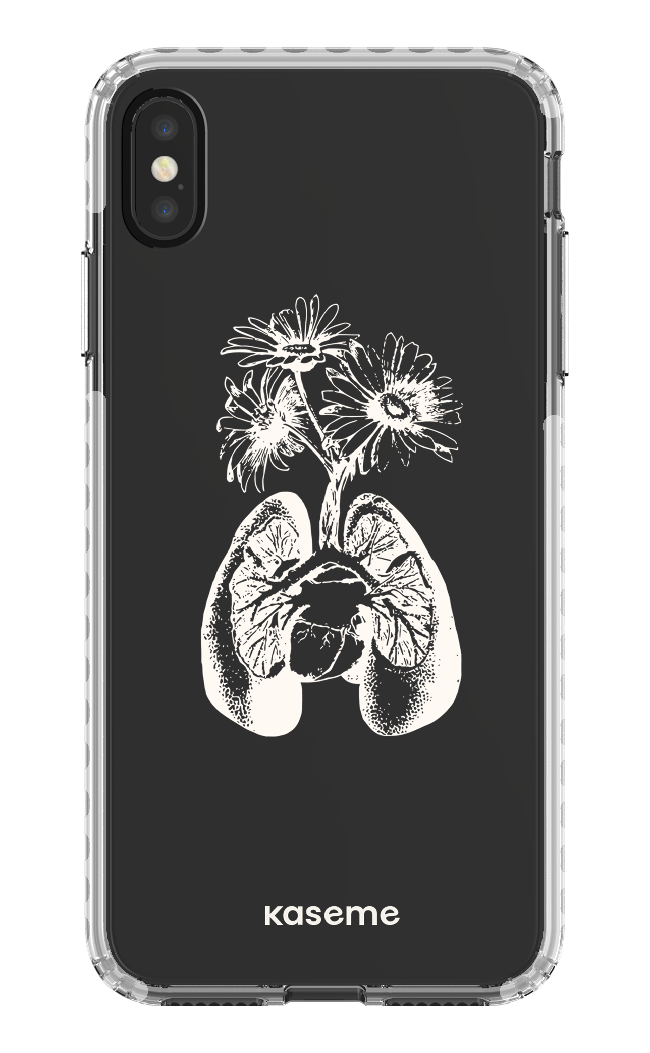 iPhone XS Max Clear Case - White Revival clear case -
