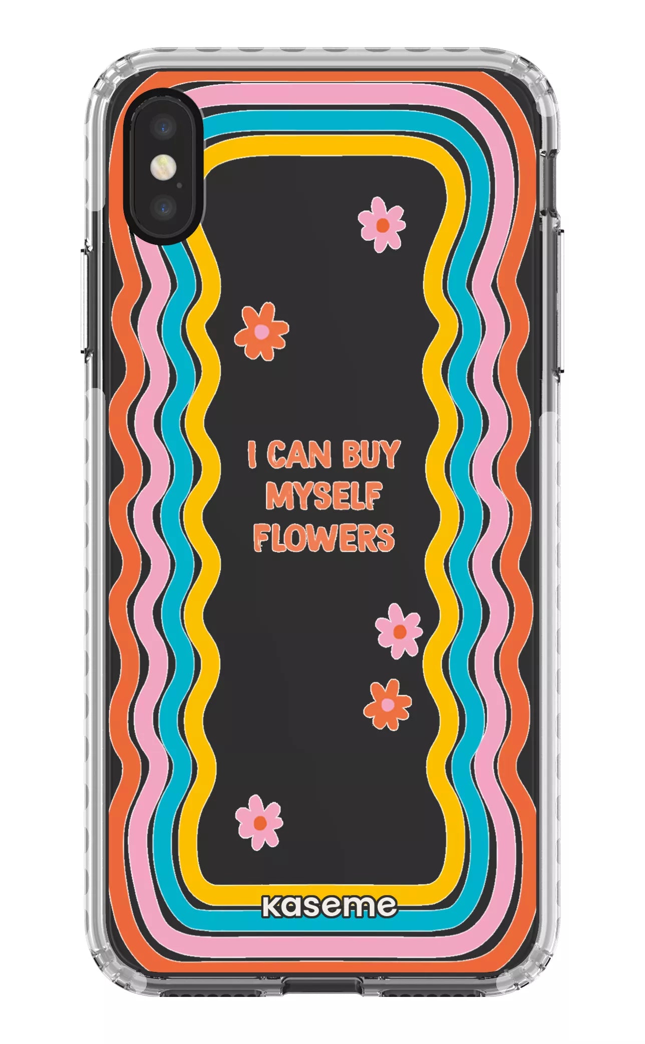 iPhone XS Max Clear Case - White She Can Clear Case -