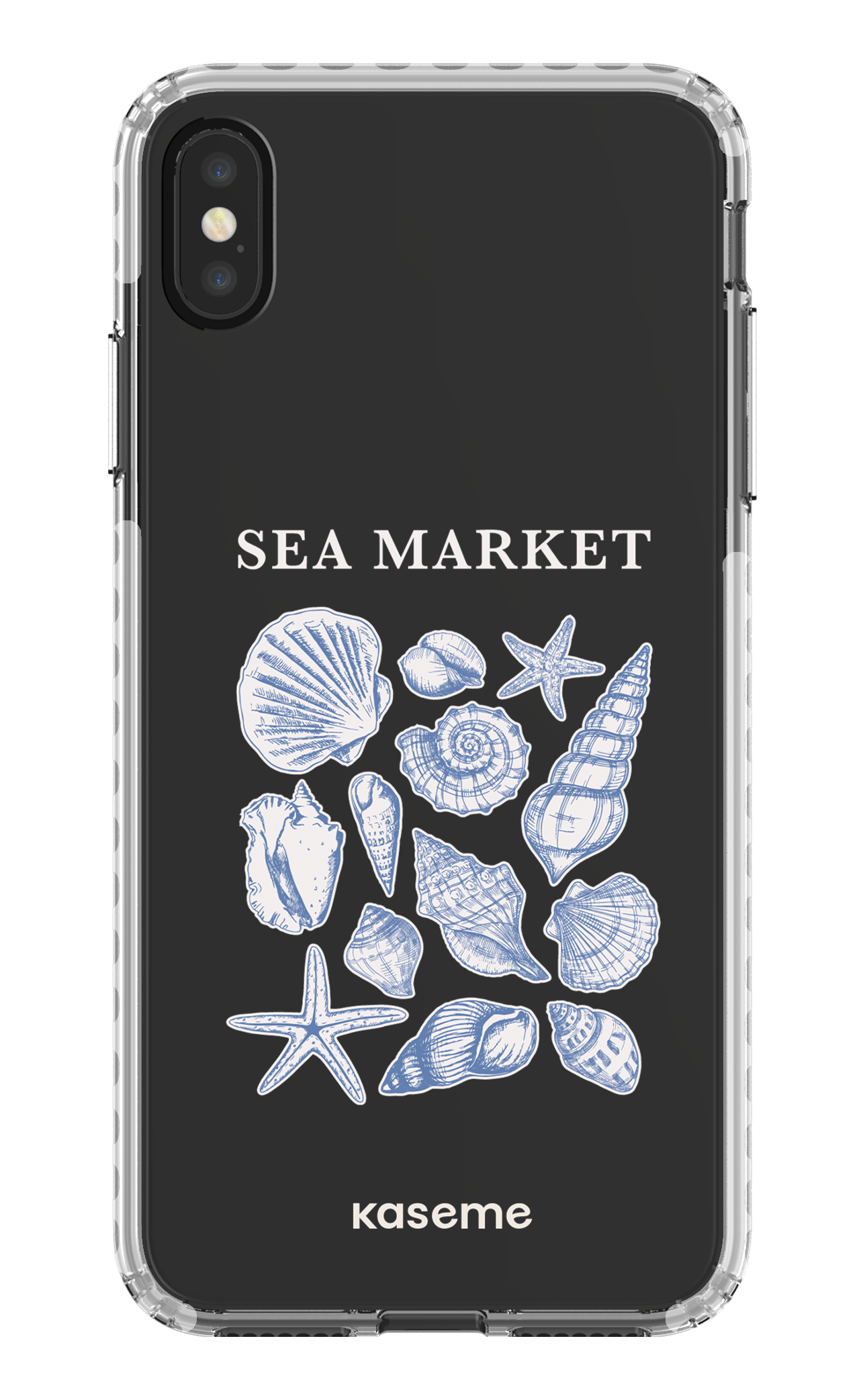 iPhone XS Max Clear Case - White Souvenir Clear Case -