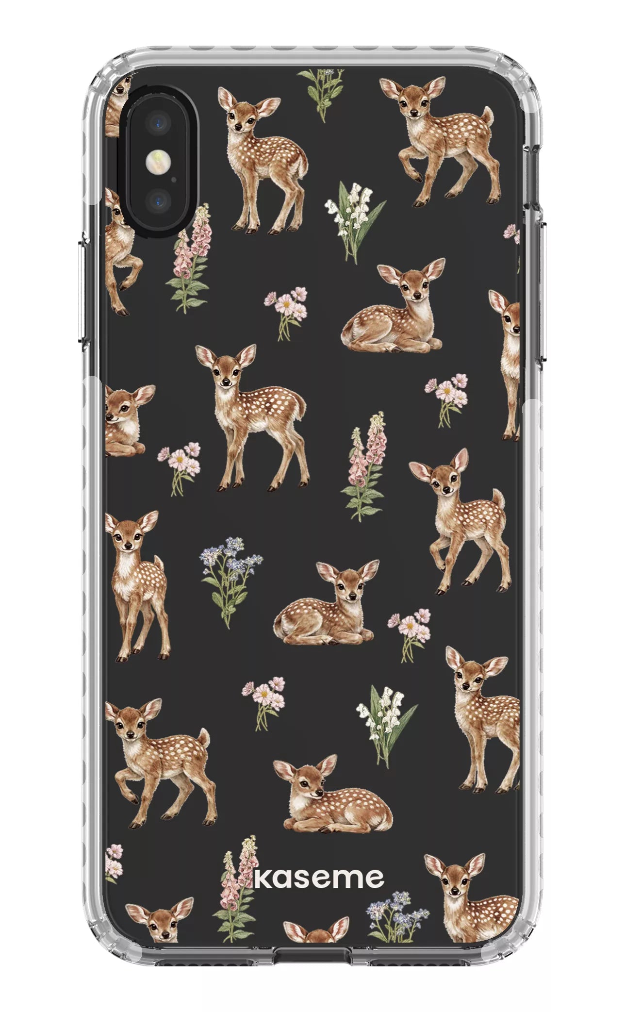 iPhone XS Max Clear Case - White Sweet Bambi Clear Case -