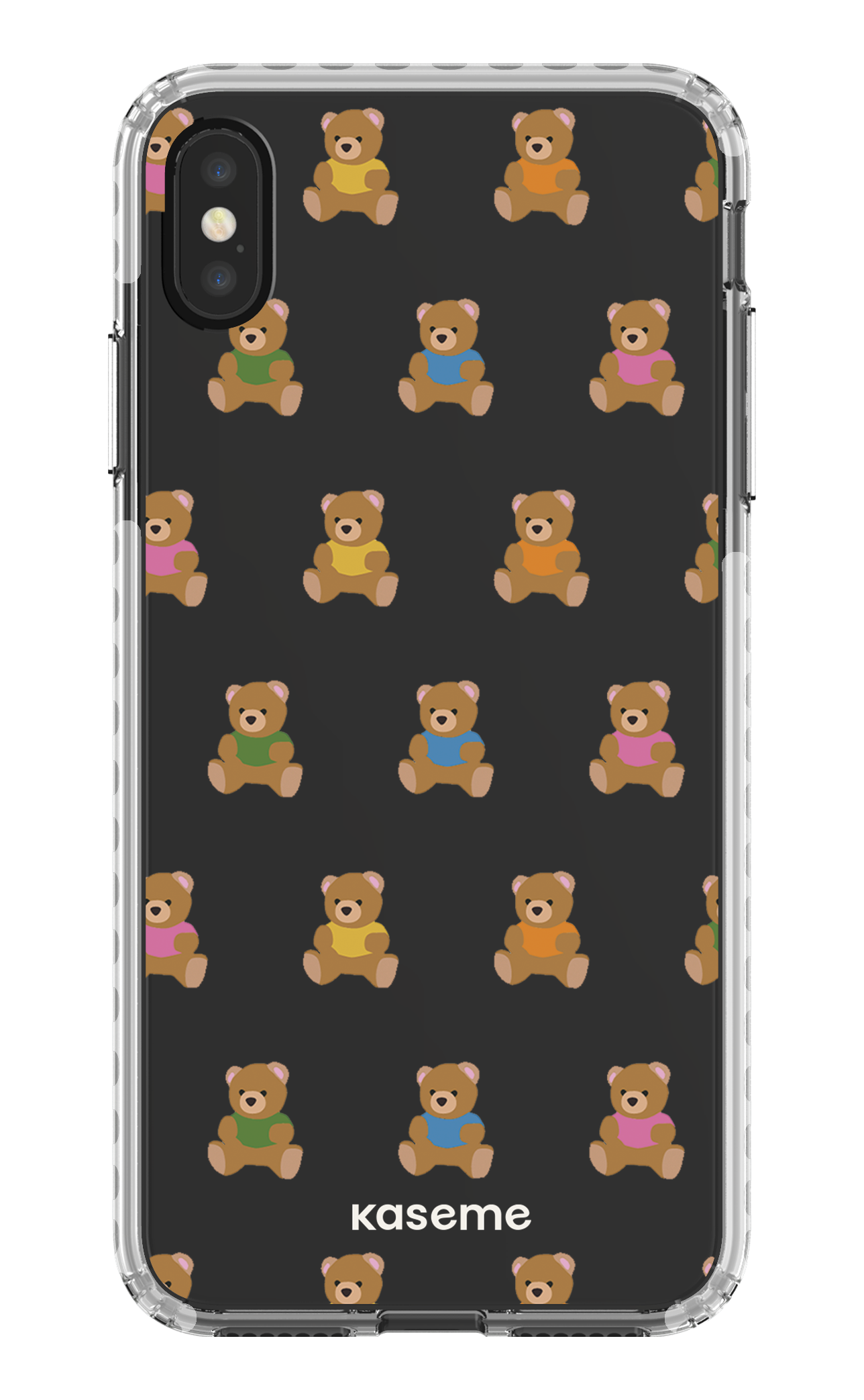 iPhone XS Max Clear Case - White Teddy Clear Case -