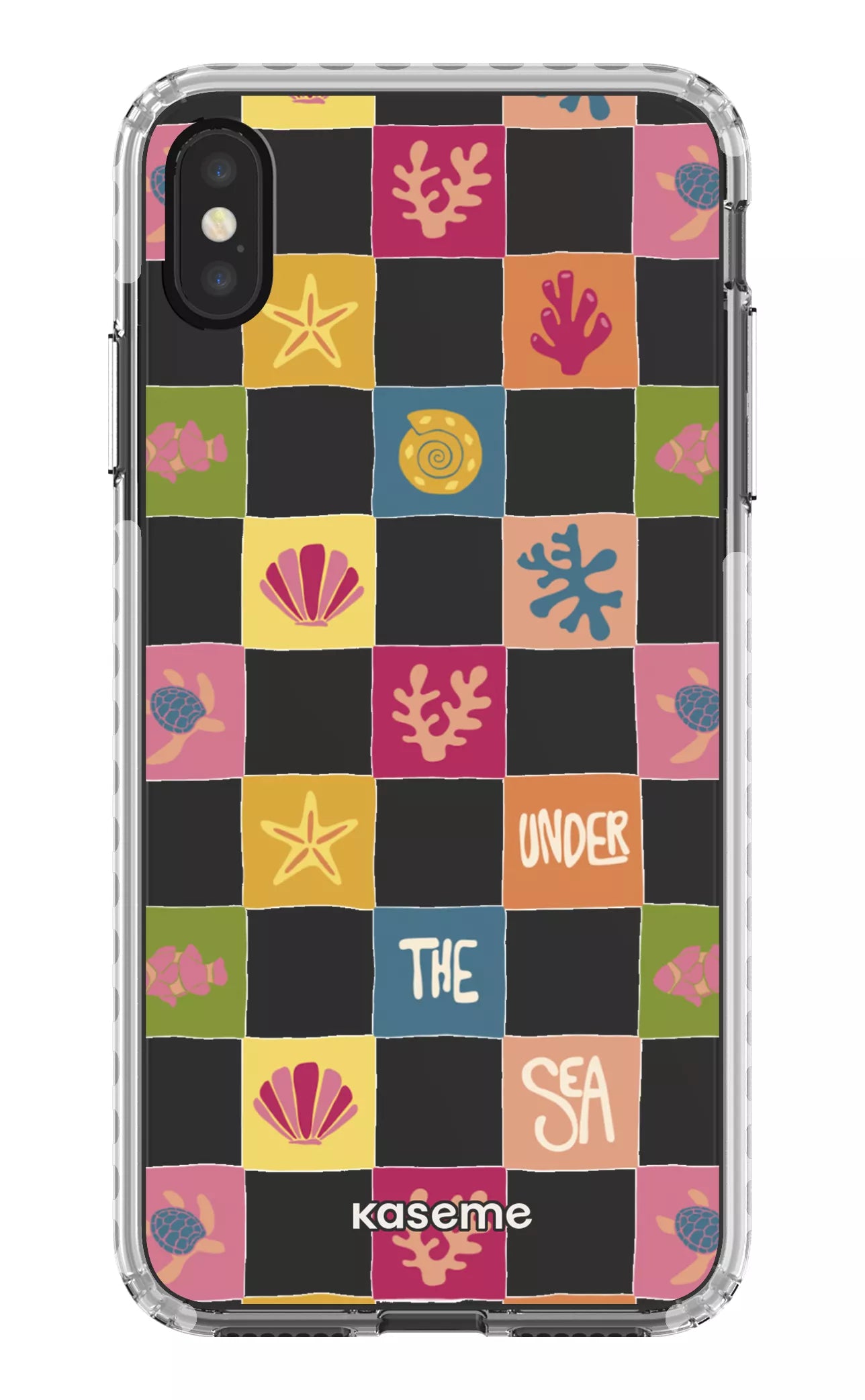 iPhone XS Max Clear Case - White Under the sea Clear Case -