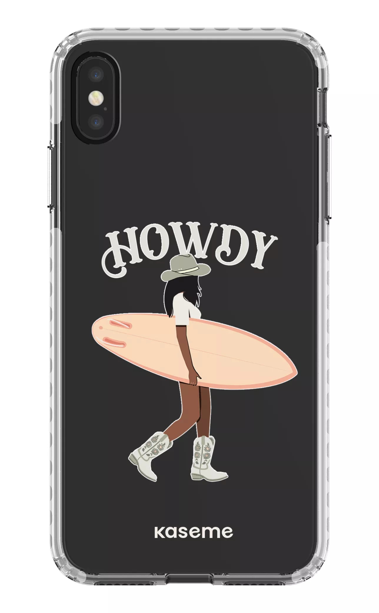 iPhone XS Max Clear Case - White Westsea Green Clear Case -