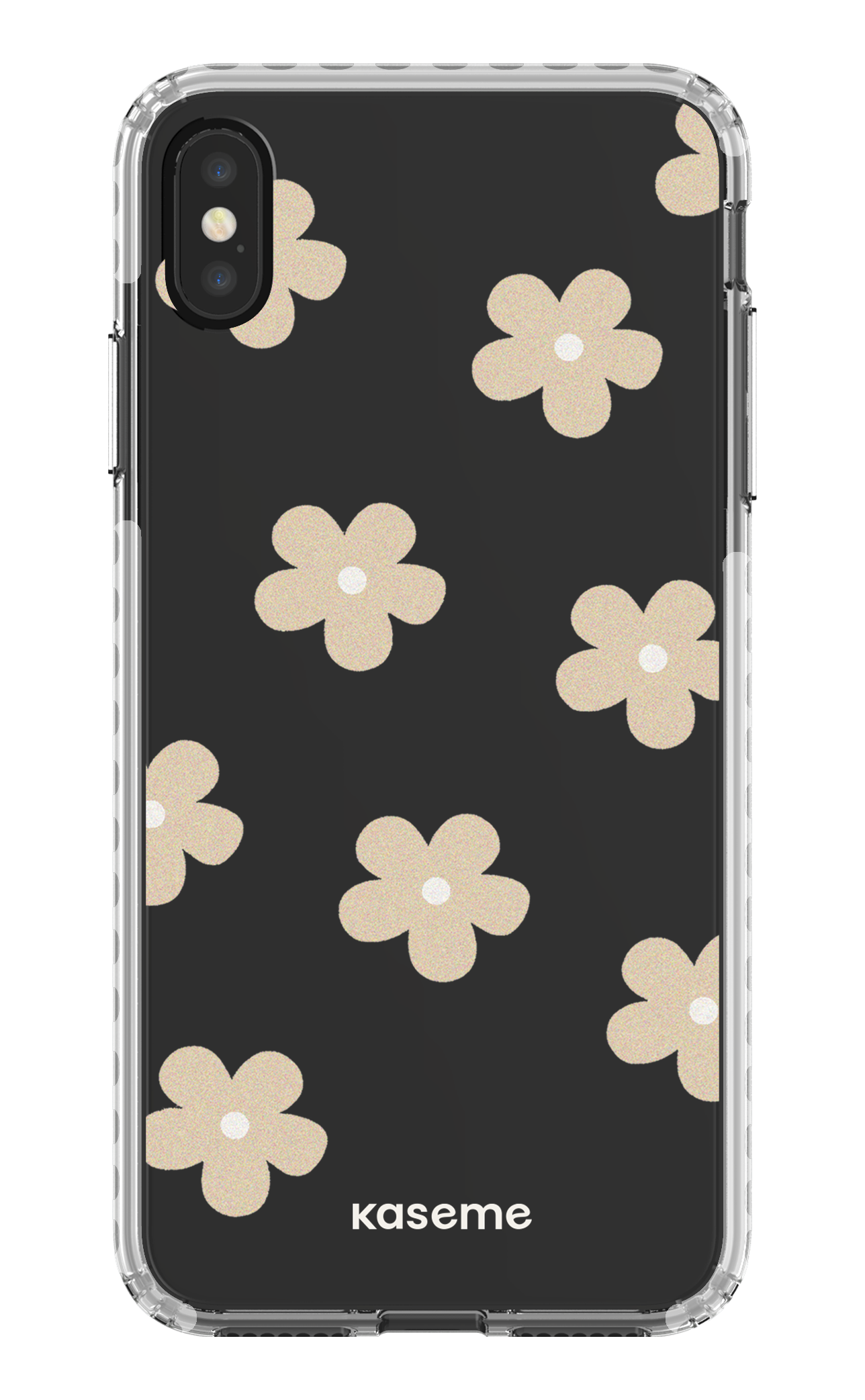 iPhone XS Max Clear Case - White Woodstock Beige Clear Case -