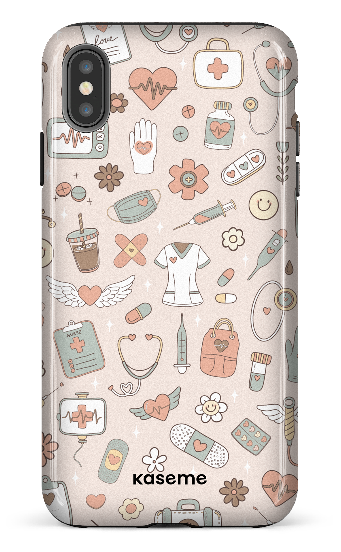 iPhone XS Max tough Code Beige -