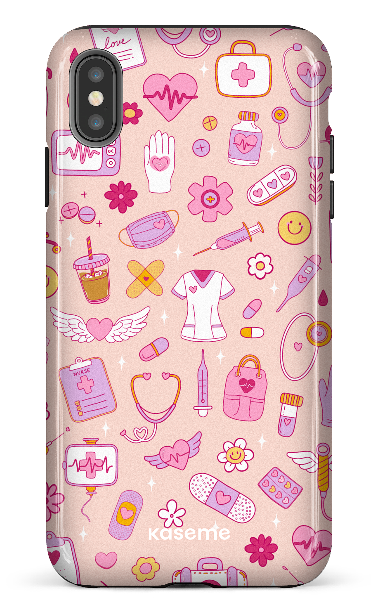 iPhone XS Max tough Code Pink -