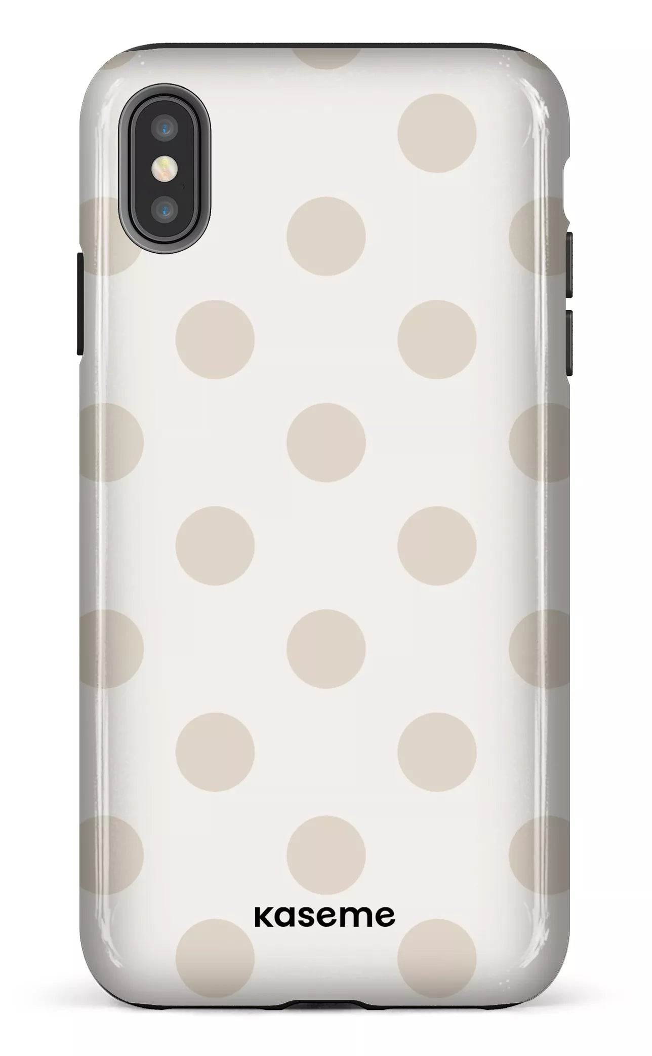 iPhone XS Max tough Couture Beige & White -