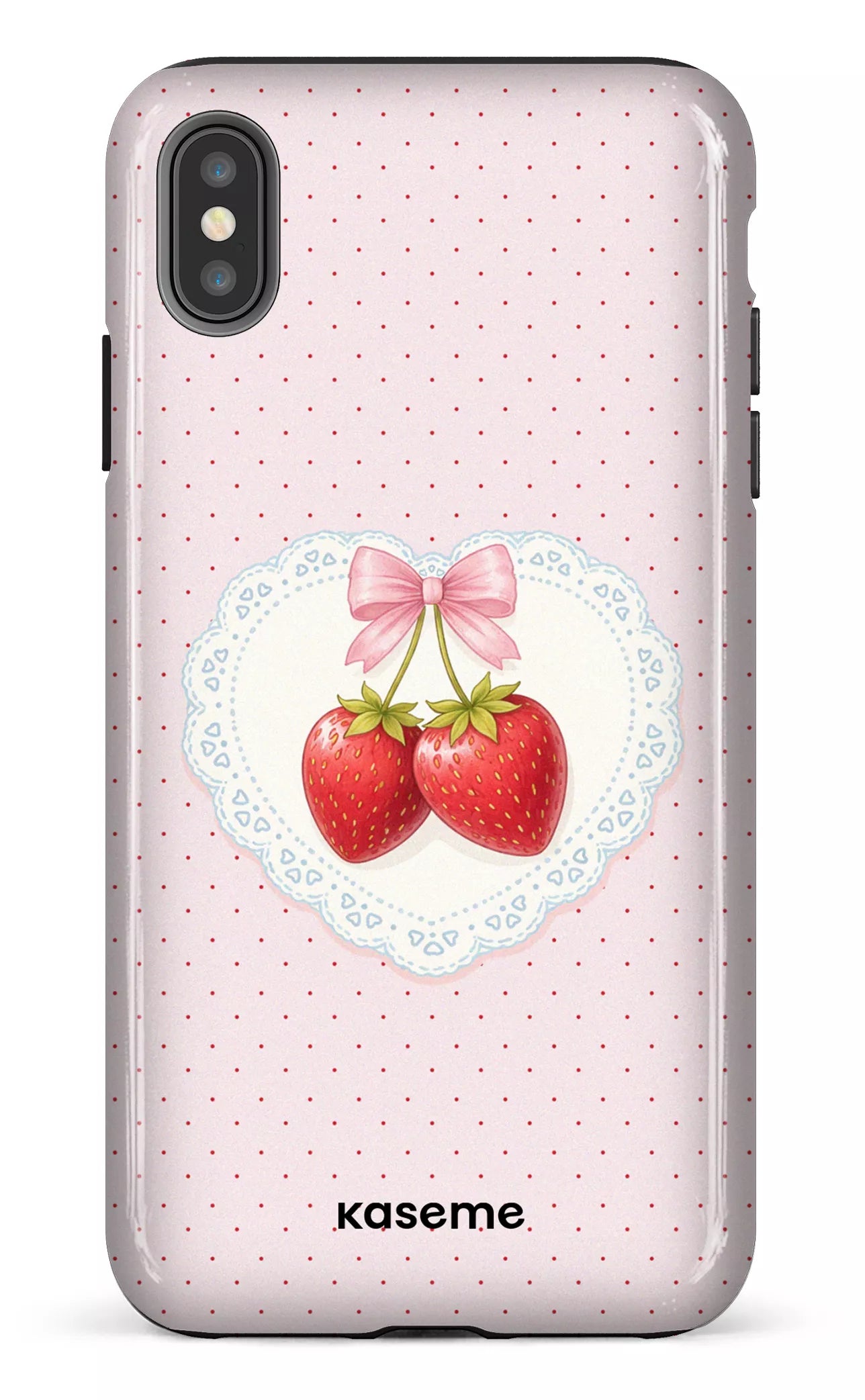 iPhone XS Max tough Fresa Lace Pink -