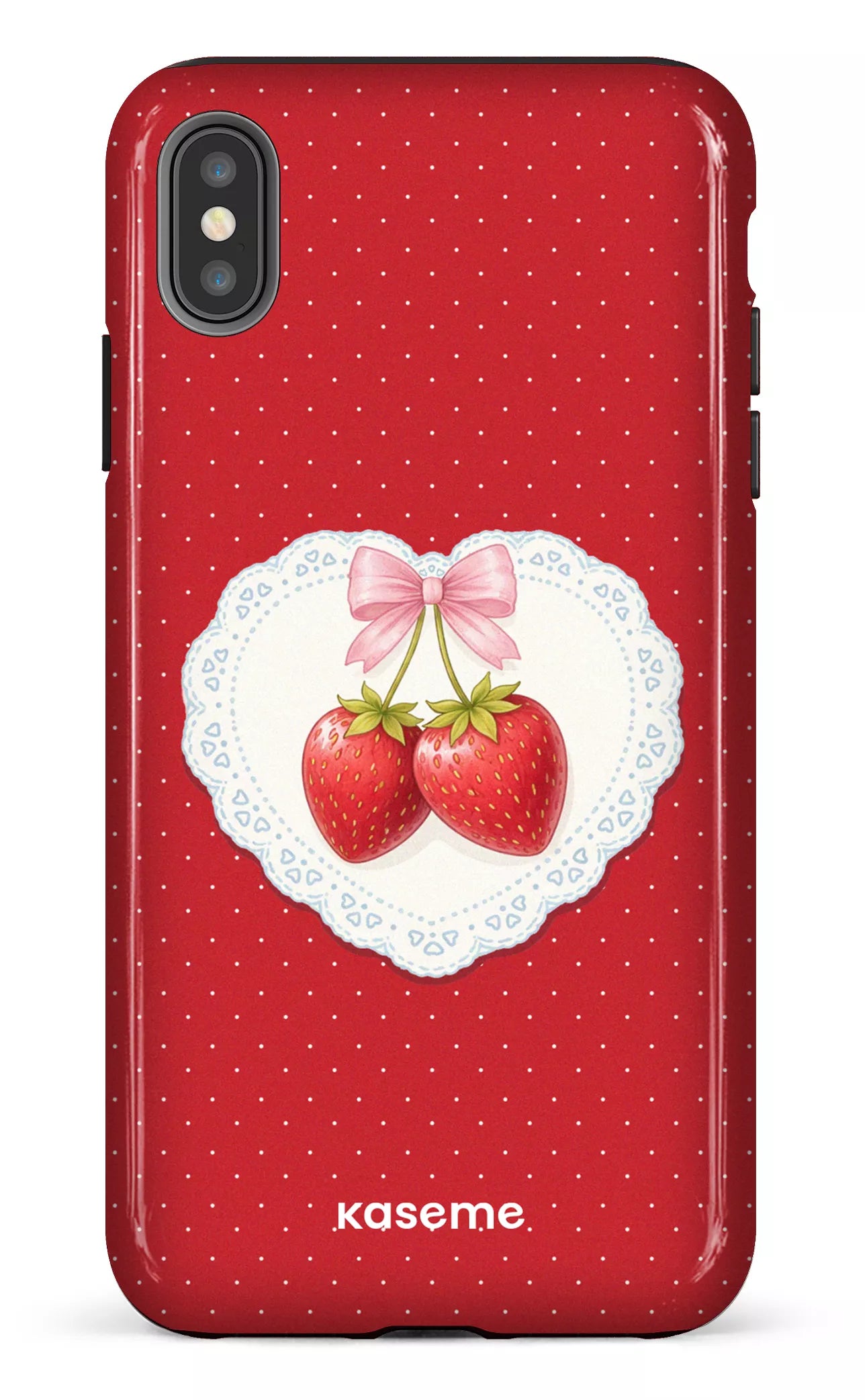 iPhone XS Max tough Fresa Lace Red -