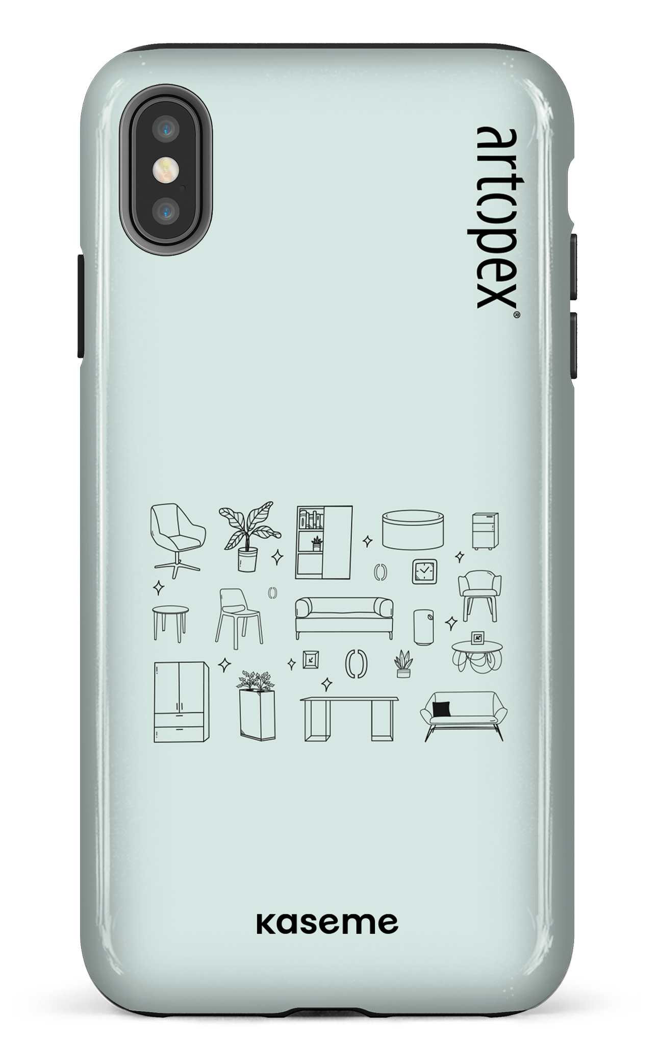 iPhone XS Max tough L'essentiel menthe par Artopex -