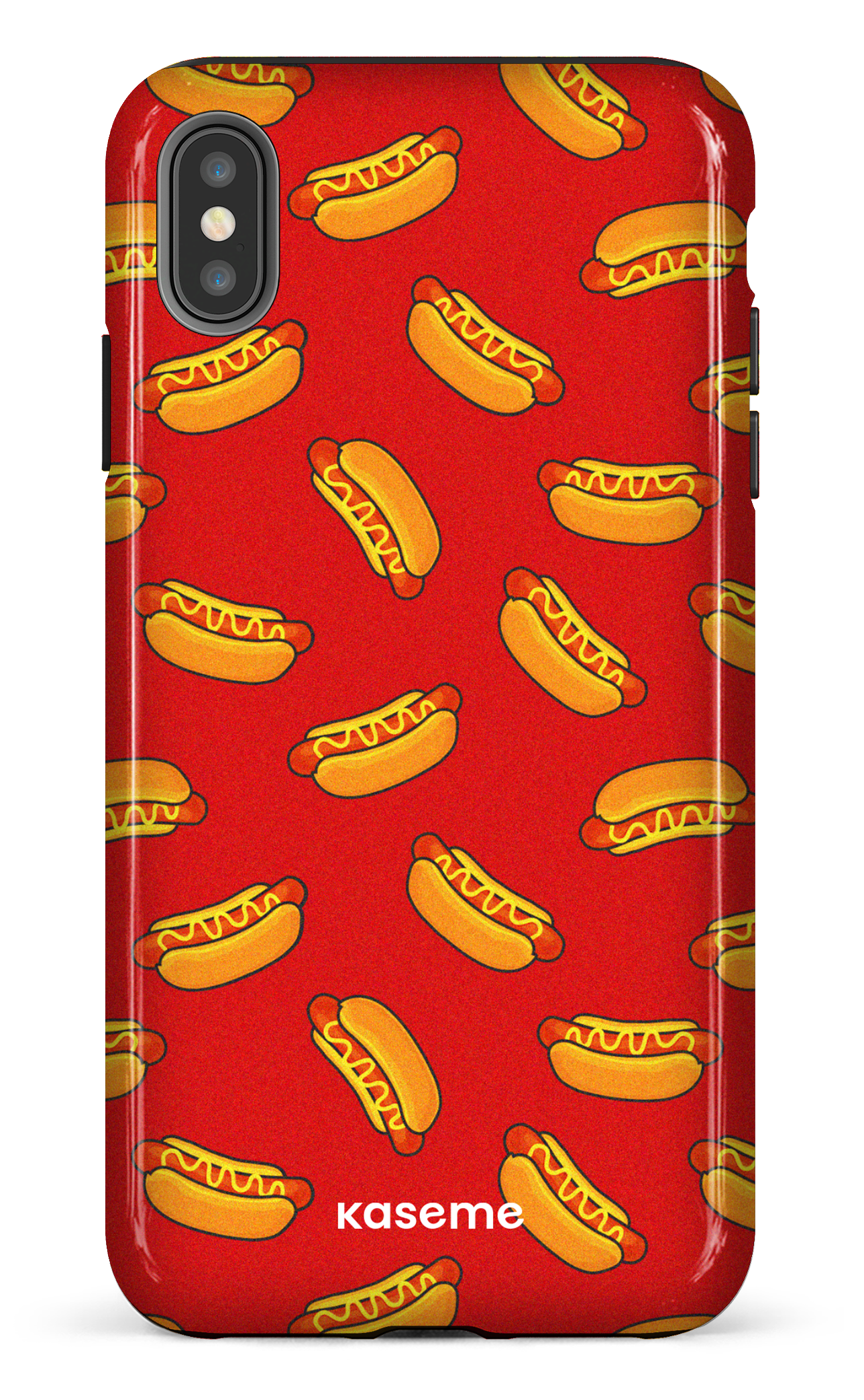 iPhone XS Max tough Steam Red -