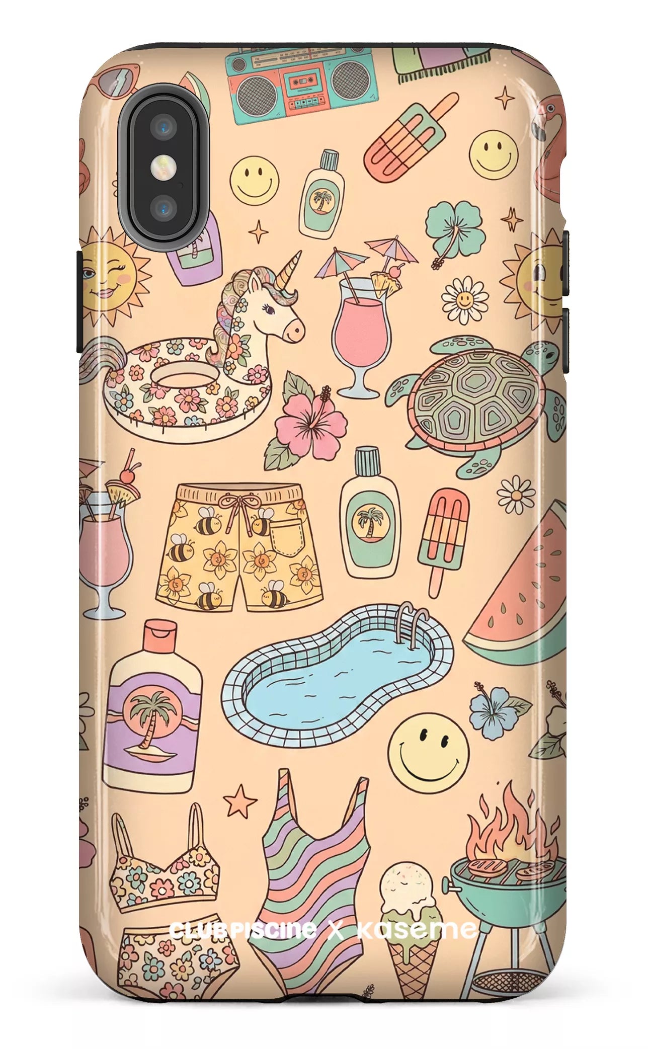 iPhone XS Max tough Summer Icon by Club Piscine -
