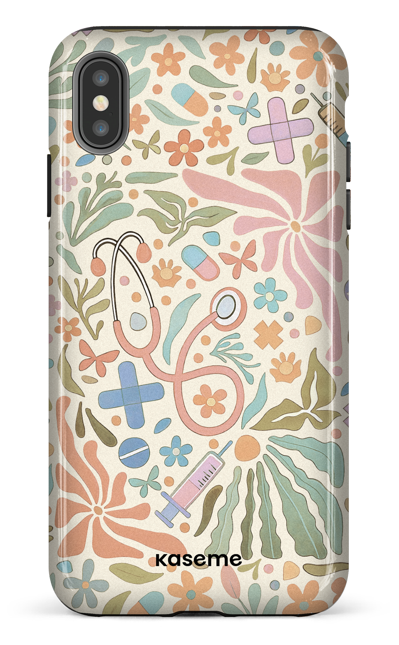 iPhone XS Max tough VitaBloom Beige -