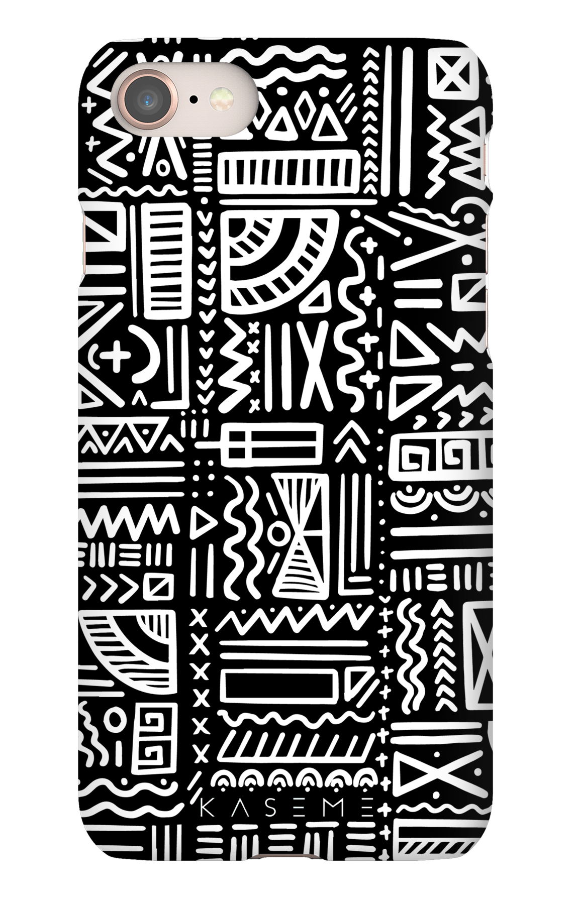 Aztec black phone case - iPhone SE 2020