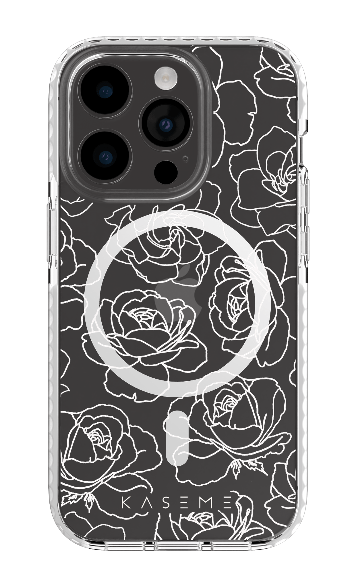 Polar Flowers Clear Case - iPhone 14 Pro